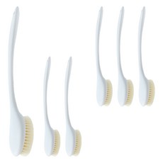 小麥購物 L939 長柄軟毛搓背刷, 6支, 1入, 白色