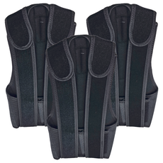 TRUSTO 防駝挺胸支撐帶 背部可調美姿帶 黑色, XS(腰圍65-75cm), 3個