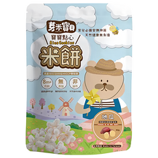 YUMMY BABY 芽米寶貝 花朵米餅 8個月以上寶寶適用 無添加 非油炸, 地瓜, 40g, 1包