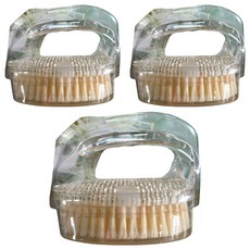 KEYTOSS 詰朵斯 織體按摩去角質握式沐浴刷 橢, AC壓克力柄+尼龍刷毛, 耐溫-20°C至+70°C, 尺寸:10x7.5x7公分, SK9727, 3支, 1入