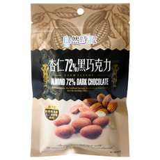 自然時記 杏仁72%黑巧克力, 85g, 1包