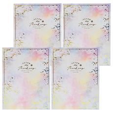 SEASON Paper&Gift 四季紙品禮品 A4精裝資料簿30入, 粉紋, 4本