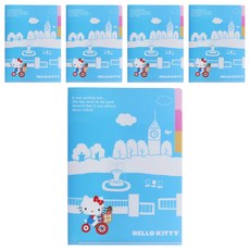 sun-star Hello Kitty 50週年 三夾層資料夾 L型A5(220 x 155 x 1mm), 趣味樂活, 5個