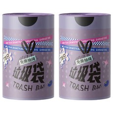 Apex Innovation 特厚免撕鋼袋抽繩手提垃圾袋，78張/卷, 40x50CM, 2捲