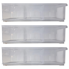 KEYWAY 聯府 Fine隔板整理盒附輪 7.3L, LF-1004, 3個