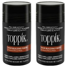 TOppiK 增髮纖維 12g, 赤褐 AUBURN, 2瓶