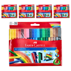 FABER-CASTELL 輝柏 11-200-A 彩色連接筆, 20色, 5盒
