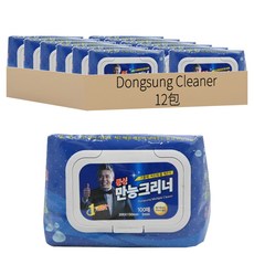 Dongsung Cleaner 掀蓋式萬用濕紙巾 Set, 100枚 x 3組, 12包