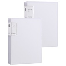 雙德 粉彩資料簿 A4 40頁 透明白 - 文件收納整理好幫手, 2本