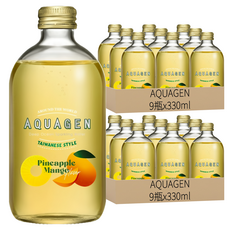 AQUAGEN 鳳梨芒果海洋深層氣泡飲, 330ml, 18瓶