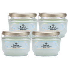 SABON 身體磨砂膏 茉莉花語 溫和去角質 深層滋潤 適用各種膚質, 320g, 4罐