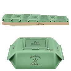 Bebeen Light Baby 掀蓋式嬰兒濕巾 Set 10包, 黑接骨木花萃取, 無香味無酒精, 99%純淨RO超純水, EWG 1級成分, 100張