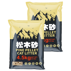 doter 寵愛物語 松木砂 4.5kg｜天然松木、低粉塵、除臭環保貓砂, 2包, 不適用