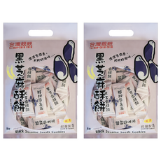 台灣親親 黑芝麻酥餅, 2包, 250g