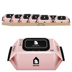 blanche 低刺激嬰兒用濕紙巾, 100張, 10包