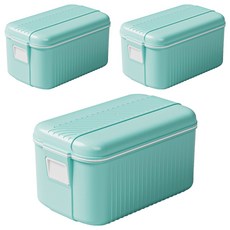 Reddot 紅點生活 新升級免手搓起泡肥皂收納盒, 3個, 湖綠色