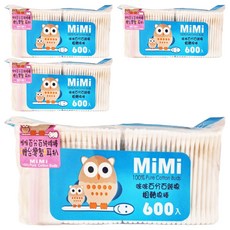 MiMi 咪咪 粗軸棉棒 600支, 4包