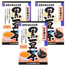 YAMAKAN 山本漢方 黑豆茶, 100% 無咖啡因, 10g, 30包, 3盒