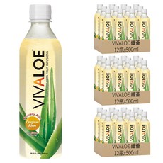 VIVALOE 纖薈 原味蘆薈風味飲 寶特瓶, 500ml, 36瓶