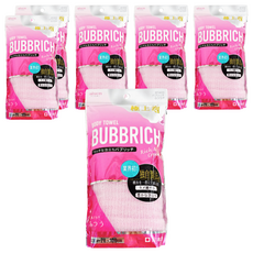 aisen 極上泡 立體特織澡巾 28x100cm 日本產, 粉色, 6包, 1個