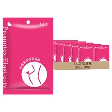 E.L.G 依洛嘉 粉嫩蜜桃保濕臀膜 亮澤保濕 光滑嫩俏 淡化細紋 嫩白彈力, 30g, 10包