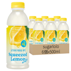 sugarlolo 檸檬水, 500ml, 6個