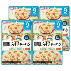 WAKODO 和光堂 和風魩仔魚炒飯, 9個月以上寶寶適用, 80g, 4包