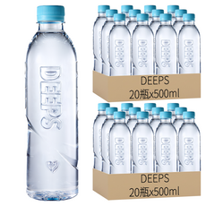 DEEPS 無標籤海洋深層水, 500ml, 40瓶