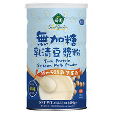薌園 無加糖乳清豆漿粉 400g 高蛋白豆漿 沖泡飲品, 1罐