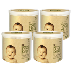 NATURE LOVE MERE 新生兒棉花棒 600支一盒, 600支, 4盒