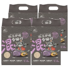 唯寶 凝混哪裡混合貓砂 不能沖馬桶, 乾爽款, 2.5kg, 4袋