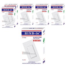 BIND-in 絆多 那柏瑞特可盧雅伸縮膠布敏感肌 9480, 10片, 6盒