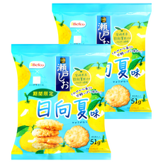 Befco 栗山 瀨戶夕陽米果, 51g, 2袋