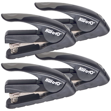 KW-triO 堡勝企業 NO.3省力訂書機 (60%), 灰黑色, 4個