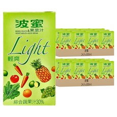 波蜜 清爽果菜汁, 300ml, 48入