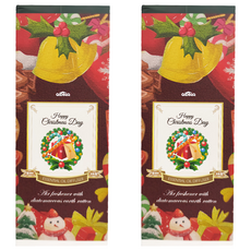 QIDINA 香氛珪藻土擴香瓶，聖誕節日精油香薰, 白麝香, 200ml, 2瓶