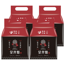 金拌麵 椒麻醬拌麵 刀削麵 手工日曬風乾, 520g, 4袋
