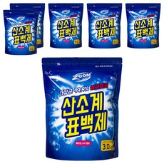 Tamsaa 漂白粉, 3kg, 氧氣系漂白效果, 6包