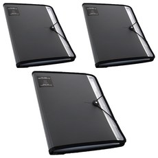 morning glory 多功能文件夾, 3本, 灰色