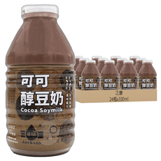 Jacksoy 可可醇豆奶 330ml, 24瓶
