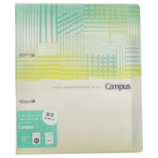 KOKUYO 國譽 Campus 2孔活頁夾 粉彩系列, B5尺寸, 可收納活頁紙100張, 粉彩格紋, 1個
