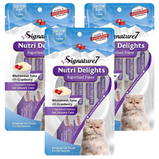 Signature7 心寵 貓肉泥, 鮪魚肉, 60g, 3袋