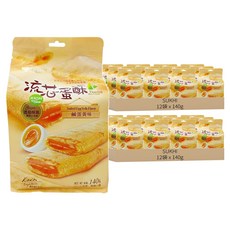 SUKHI 流芯蛋酥 鹹蛋黃味 12包, 140g, 24袋