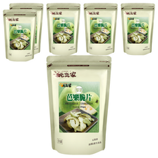 元氣家 芭樂脆片, 新鮮芭樂製成, 真空脫水, 無添加人工色素香精不含防腐劑, 100g, 6包