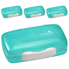 Fullicon 護立康 珍啵 8格防潮保健盒 綠色 14.5cm x 9.8cm x 4cm, 4個