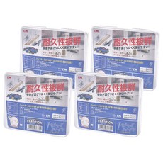 KM 透明零件盒螺絲配件工具分格收納盒 6362, 透明色, 4個