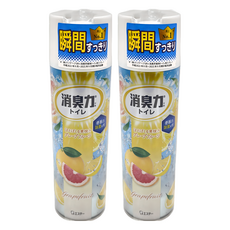 ST 雞仔牌 消臭力 馬桶瞬間消臭力除臭劑, 365ml, 2瓶, 葡萄柚香