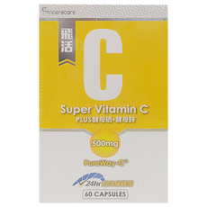 SINCERECARE 橙心 飛活 固C植物膠囊, 60顆, 1盒