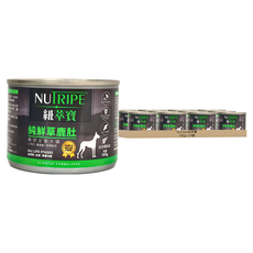 Nutripe 紐萃寶 純鮮草鹿肚主食犬罐, 185g, 24罐, 純鮮草鹿肚