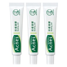 MENTHOLATUM 曼秀雷敦 Acnes 台灣公司貨 抗痘凝膠, 3條, 18g